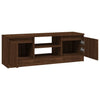 TV-taso ovella ruskea tammi 102x30x36 cm