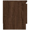 TV-taso ovella ruskea tammi 102x30x36 cm