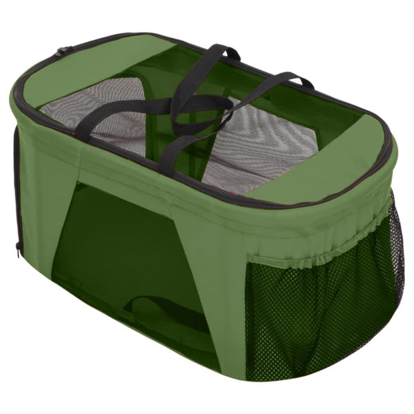 Vihreä taitettavat koiranrattaat Avidis 83x48x97cm (2-tasoiset, kangas)