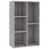 Kirjahylly / Senkki harmaa Sonoma 50x25x80 cm tekninen puu