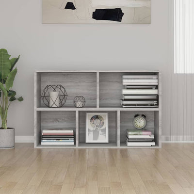 Kirjahylly / Senkki harmaa Sonoma 50x25x80 cm tekninen puu