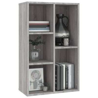Kirjahylly / Senkki harmaa Sonoma 50x25x80 cm tekninen puu