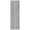 Kirjahylly / Senkki harmaa Sonoma 50x25x80 cm tekninen puu