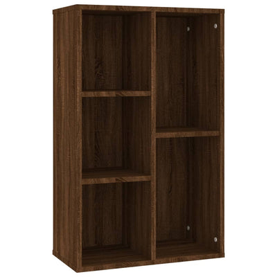 Kirjahylly / Senkki ruskea tammi 50x25x80 cm tekninen puu