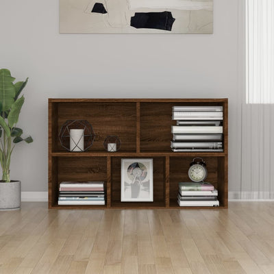 Kirjahylly / Senkki ruskea tammi 50x25x80 cm tekninen puu