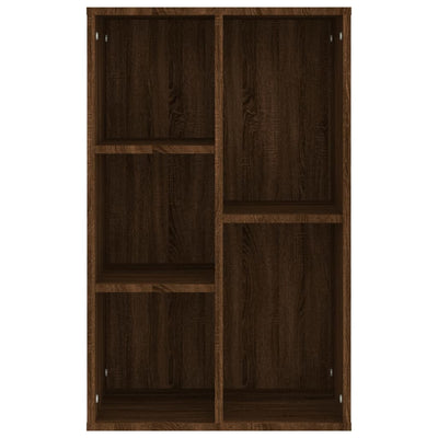 Kirjahylly / Senkki ruskea tammi 50x25x80 cm tekninen puu