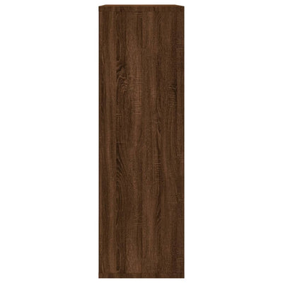 Kirjahylly / Senkki ruskea tammi 50x25x80 cm tekninen puu
