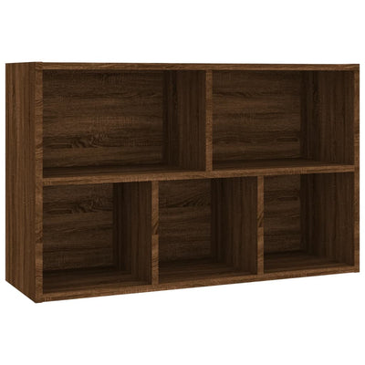 Kirjahylly / Senkki ruskea tammi 50x25x80 cm tekninen puu