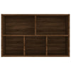 Kirjahylly / Senkki ruskea tammi 50x25x80 cm tekninen puu