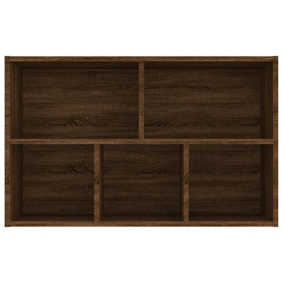 Kirjahylly / Senkki ruskea tammi 50x25x80 cm tekninen puu