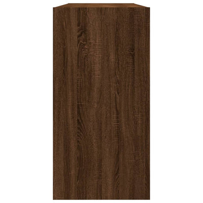 Kirjahylly / Senkki ruskea tammi 50x25x80 cm tekninen puu