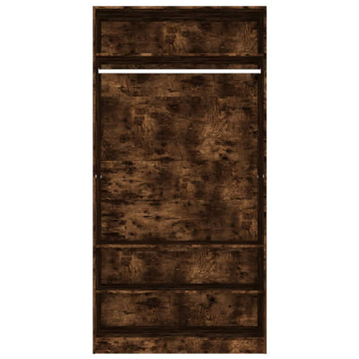 Vaatekaappi savutammi 100x50x200 cm tekninen puu