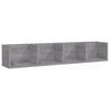 CD-hylly harmaa Sonoma 100x18x18 cm tekninen puu