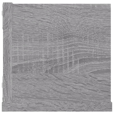 CD-hylly harmaa Sonoma 100x18x18 cm tekninen puu