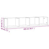 CD-hylly ruskea tammi 100x18x18 cm tekninen puu