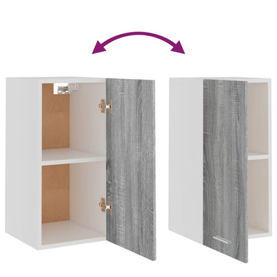 Harmaa riippuva kaappi Pompilas 29,5x31x60cm (puinen)