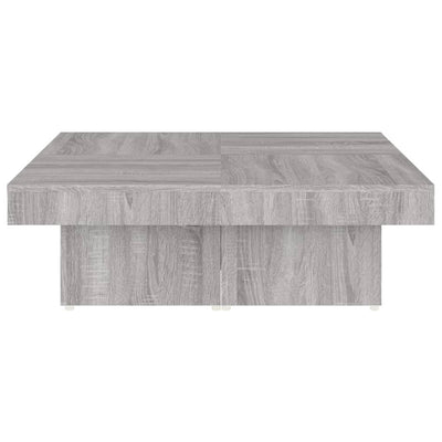 Sohvapöytä harmaa Sonoma 90x90x28 cm tekninen puu