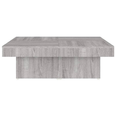 Sohvapöytä harmaa Sonoma 90x90x28 cm tekninen puu