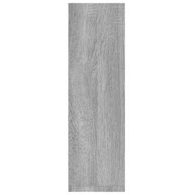 Seinähyllyt 2 kpl harmaa Sonoma 50x15x50 cm tekninen puu