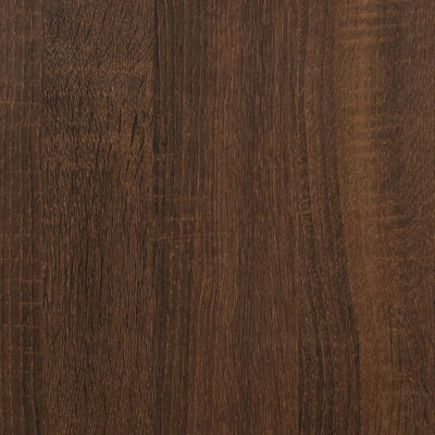 Seinähyllyt 2 kpl ruskea tammi 50x15x50 cm tekninen puu
