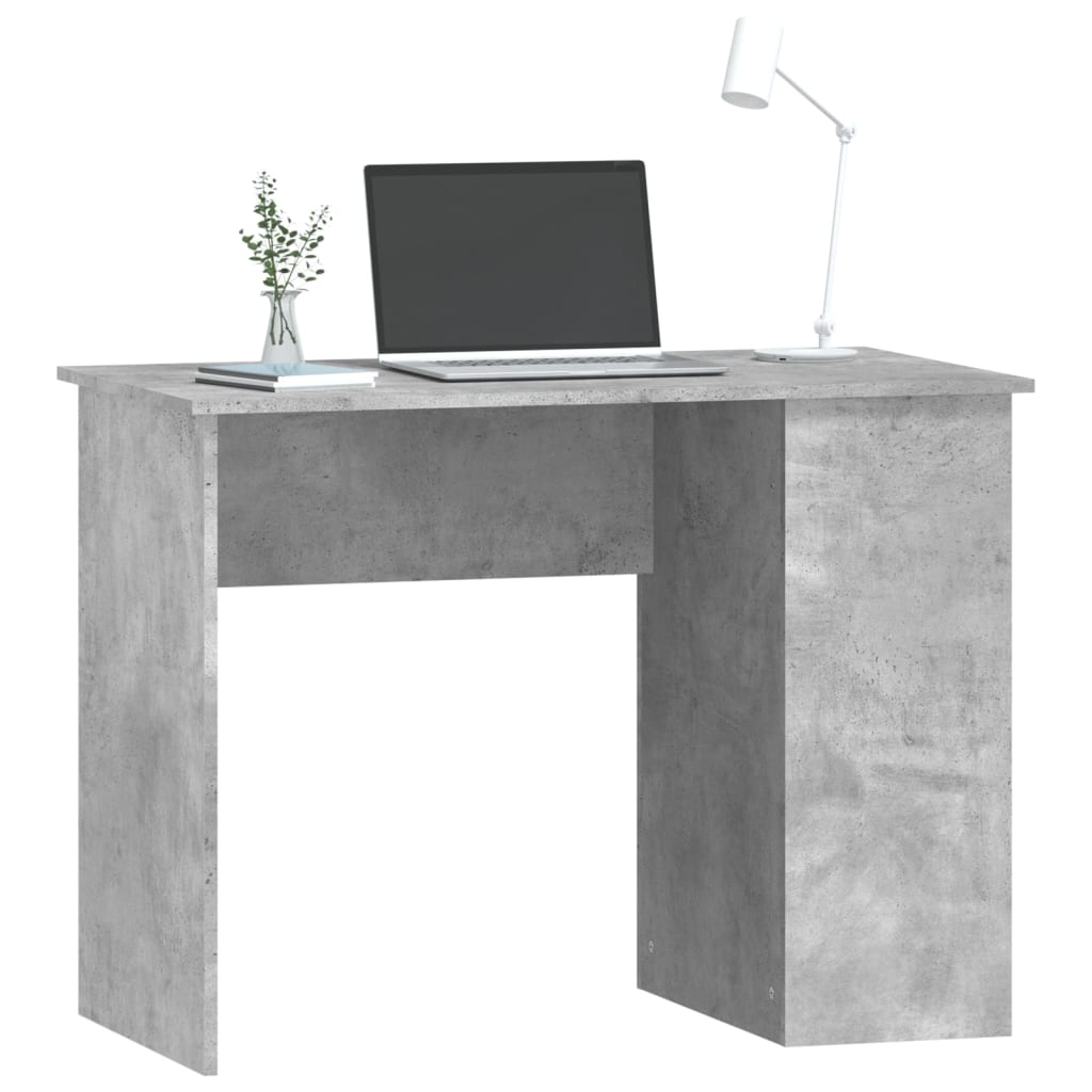 Betoninharmaa työpöytä Polifronie 100x55x75cm (puinen)