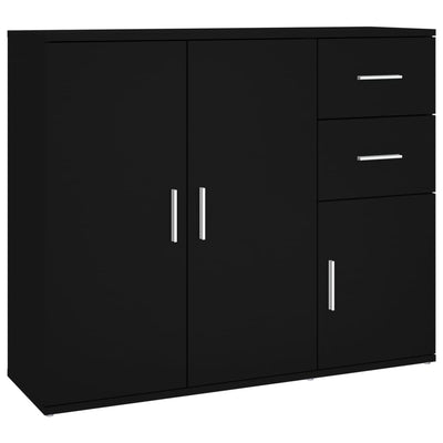 Senkki musta 91x29,5x75 cm tekninen puu