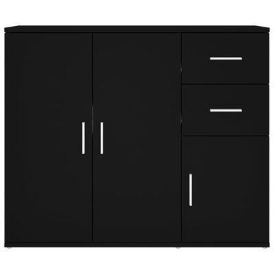 Senkki musta 91x29,5x75 cm tekninen puu