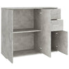 Senkki betoninharmaa 91x29,5x75 cm tekninen puu