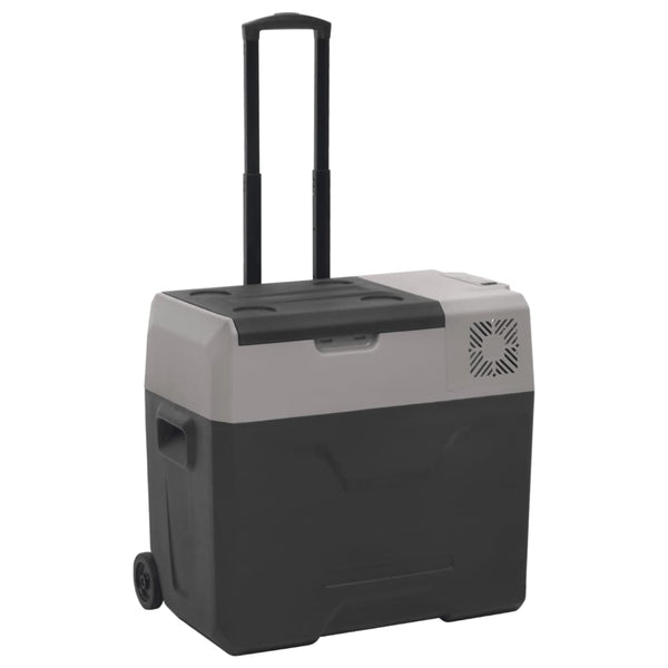 Mustaharmaa kylmälaukku pyörillä ja adapterilla Dora 40 l (pp)