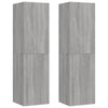 Seinäkiinnitettävät TV-tasot 2 kpl harmaa Sonoma 30,5x30x110 cm