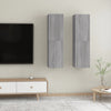 Seinäkiinnitettävät TV-tasot 2 kpl harmaa Sonoma 30,5x30x110 cm
