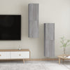 Seinäkiinnitettävät TV-tasot 2 kpl harmaa Sonoma 30,5x30x110 cm