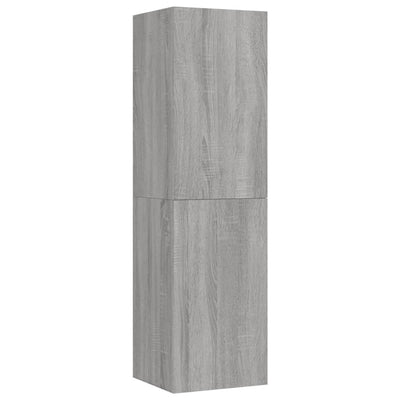 Seinäkiinnitettävät TV-tasot 2 kpl harmaa Sonoma 30,5x30x110 cm