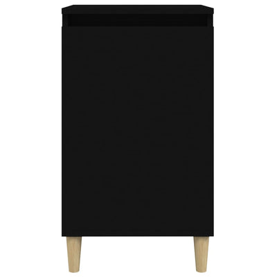 Yöpöydät 2 kpl musta 40x35x70 cm tekninen puu