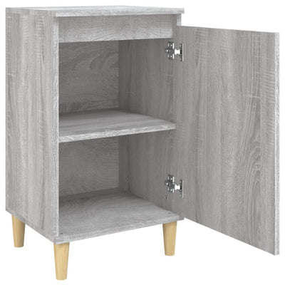 Yöpöydät 2 kpl harmaa Sonoma 40x35x70 cm tekninen puu