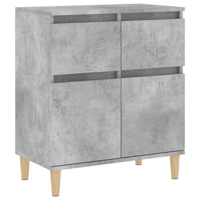 Senkki betoninharmaa 60x35x70 cm tekninen puu
