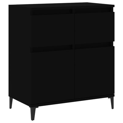 Senkki musta 60x35x70 cm tekninen puu