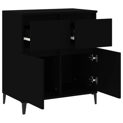 Senkki musta 60x35x70 cm tekninen puu