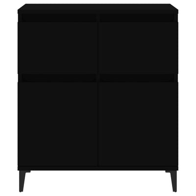 Senkki musta 60x35x70 cm tekninen puu