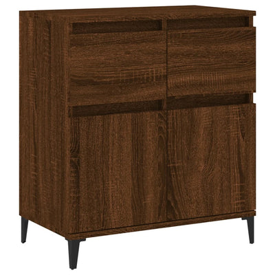 Senkki ruskea tammi 60x35x70 cm tekninen puu