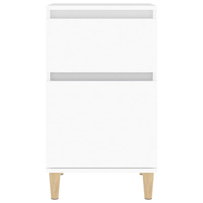 Valkoinen yöpöytä Drury 40x35x70cm