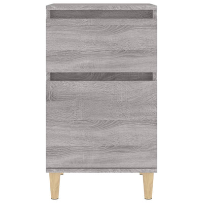 Yöpöydät 2 kpl harmaa Sonoma 40x35x70 cm