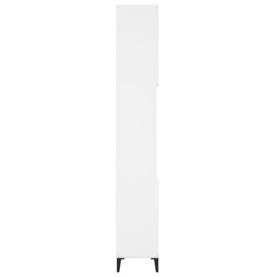 Valkoinen kylpyhuoneen kaappi Cinciian 30x30x190cm (puinen)