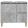 Kylpyhuoneen kaappi betoninharmaa 65x33x60 cm tekninen puu