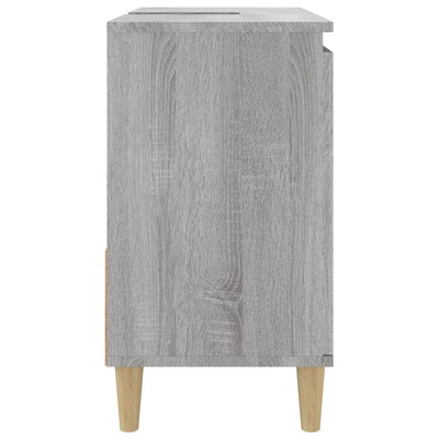Kylpyhuoneen kaappi harmaa Sonoma 65x33x60 cm tekninen puu