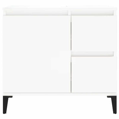 Valkoinen kylpyhuoneen kaappi Marituta 65x33x60cm (puinen)