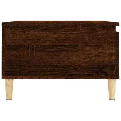Sohvapöytä ruskea tammi 55x55x36,5 cm tekninen puu