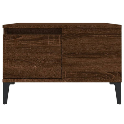 Sohvapöytä ruskea tammi 55x55x36,5 cm tekninen puu