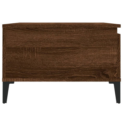 Sohvapöytä ruskea tammi 55x55x36,5 cm tekninen puu