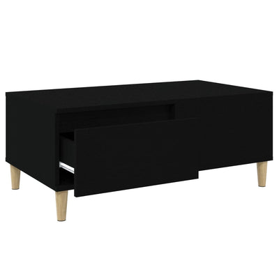 Sohvapöytä musta 90x50x36,5 cm tekninen puu
